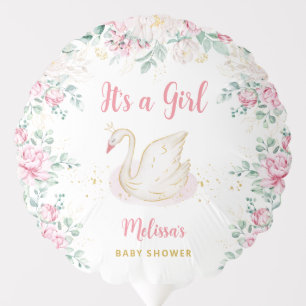 Princess Swan It's a Girl Balloon