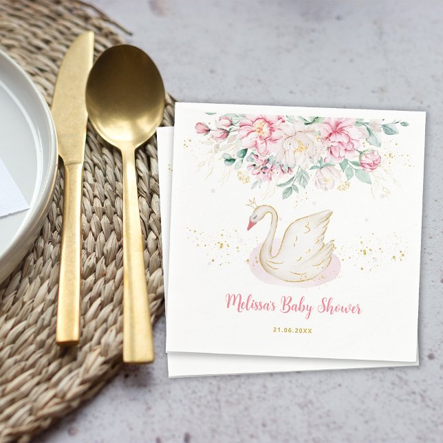 Princess Swan  Napkins (Creator Uploaded)