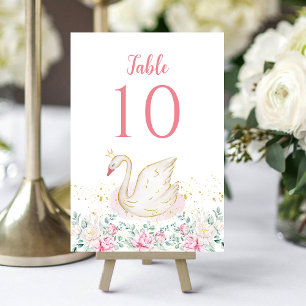 Princess Swan Table Number