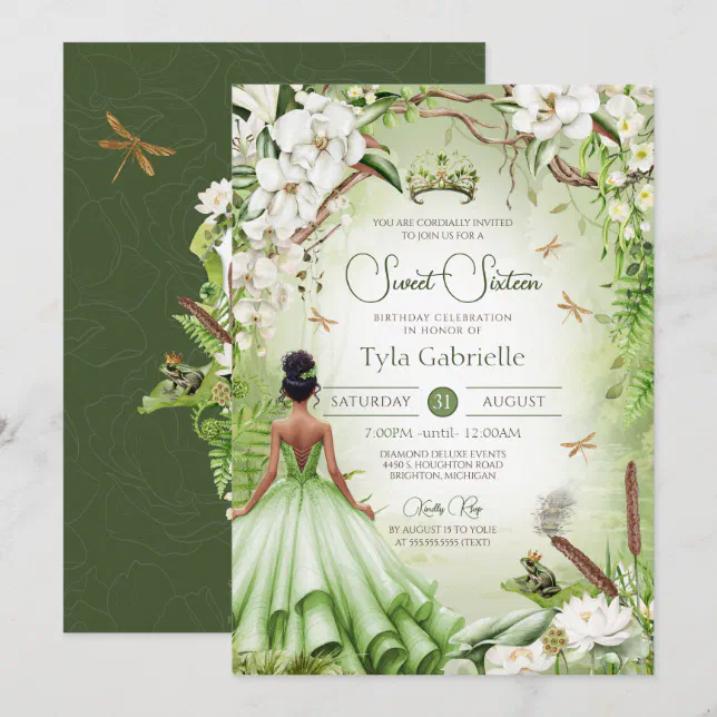 Princess Sweet 16 Frog Prince Birthday Invitation | Zazzle Princess Sweet 16 Frog Prince Birthday Invitation | Zazzle