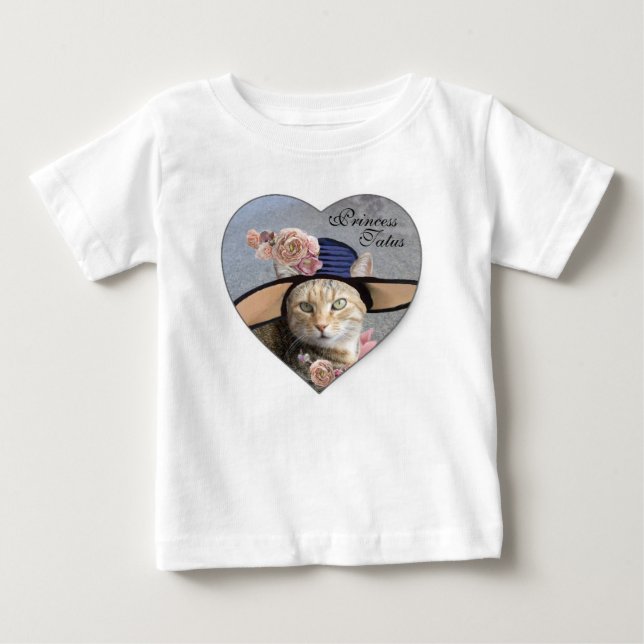 PRINCESS TATUS /ELEGANT CAT,BIG DIVA HAT AND ROSES BABY T-Shirt (Front)