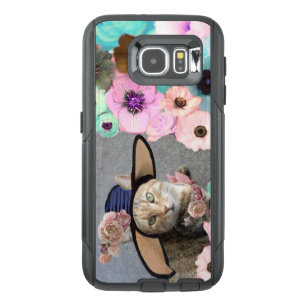 PRINCESS TATUS /ELEGANT CAT,BIG DIVA HAT AND ROSES OtterBox SAMSUNG GALAXY S6 CASE