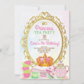 Princess Tea Party Birthday Party Invitation (Front)