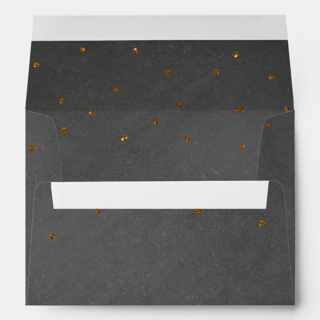 PRINCESS TEA PARTY Chalkboard Invitation Party Envelope (Back (Bottom))