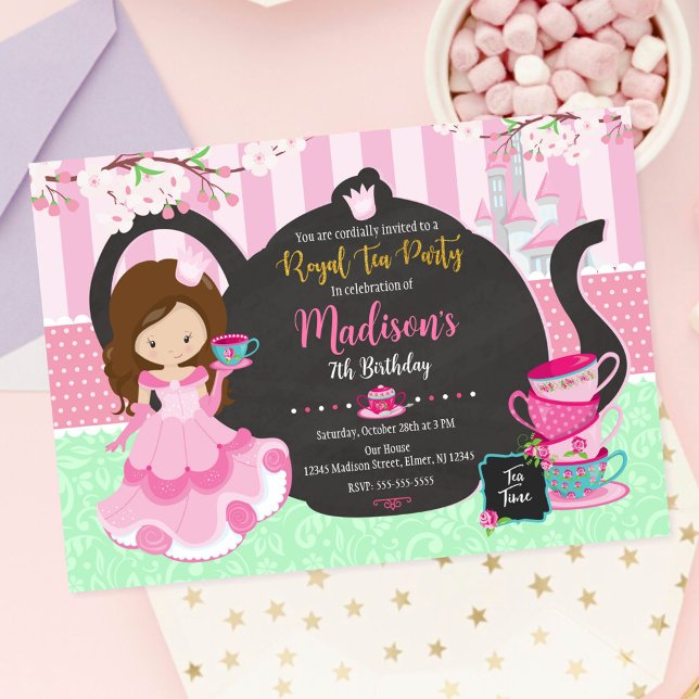 Princess Tea Party Garden Birthday Invitation (Creator Uploaded)