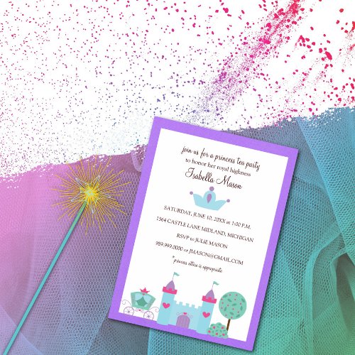 Princess Tea Party Invitations