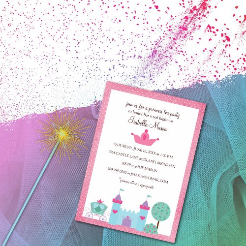 Princess Tea Party Invitations