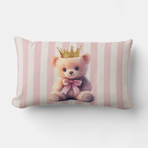 Princess Teddy Bear Lumbar Pillow
