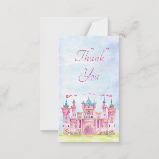 Princess Thank You Note Card (Front)