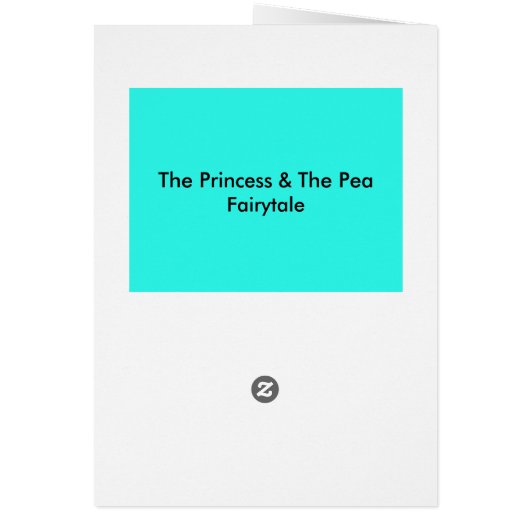 Princess & The Pea Card & Envelope (Back)