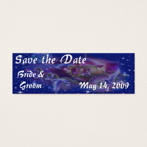 PRINCESS Theme Save the Date Skinny Cards Business Cards