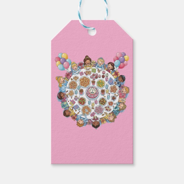 Princess Themed Costume Party Gift Tags (Front)