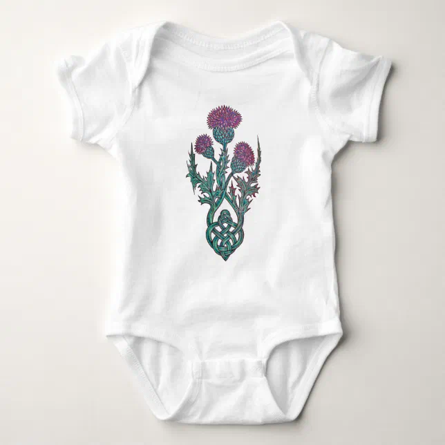 Princess Thistle Celtic Knot Baby Bodysuit Zazzle