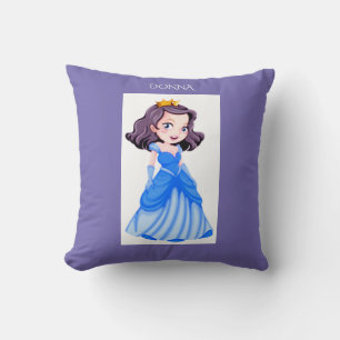 Princess throw pillow. Personalized name. Pillow