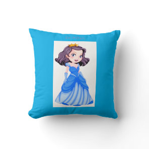 Princess throw pillow.  Personalized name. Pillow