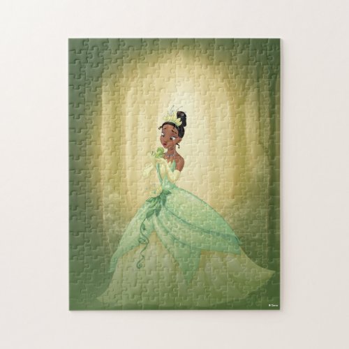 Princess Tiana in Gown with Frog Prince Naveen Jigsaw Puzzle