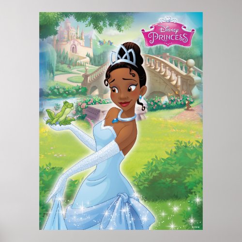 Princess Tiana in the Garden Poster