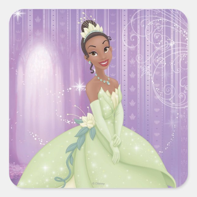Princess Tiana Square Sticker (Front)