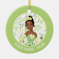 Princess Tiana | Tiana Add Your Name Ceramic Ornament