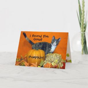 Princess Tiana's Search for the Best Pumpkin! Cat Card