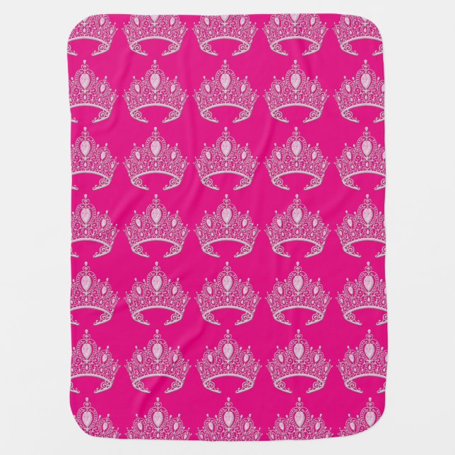 Princess Tiara Baby Blanket (Front)