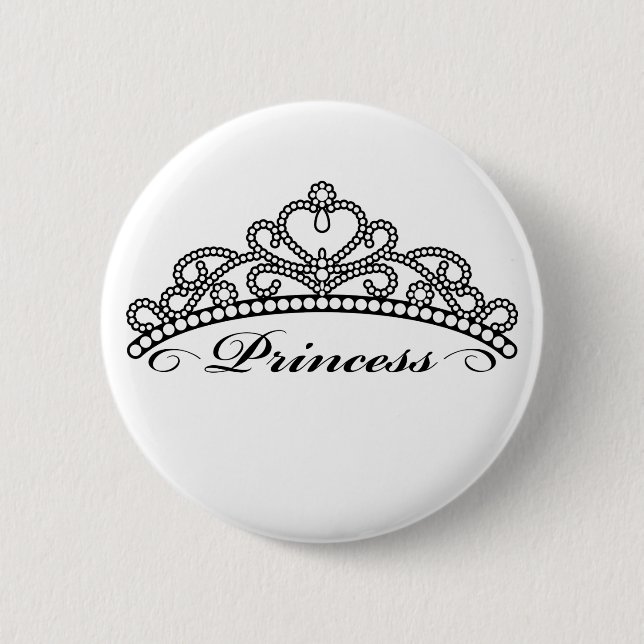 Princess Tiara Button (Front)