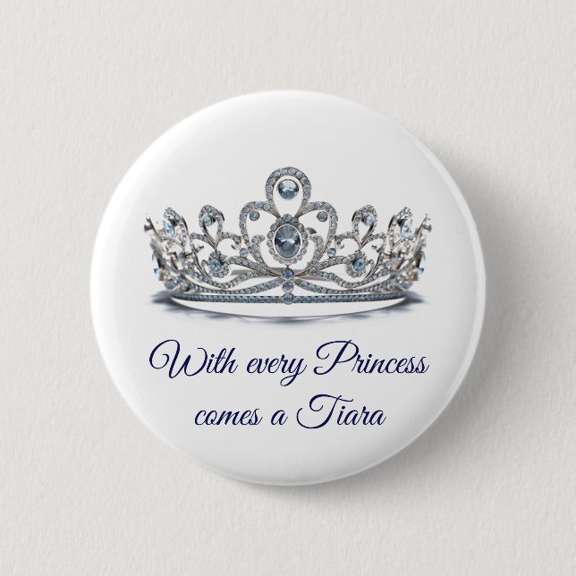 Princess Tiara  Button (Front)