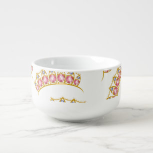 Princess Tiara cartoon pattern Soup Mug