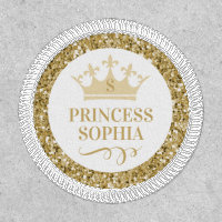 Princess Tiara Crown Gold Personalized Favor Name