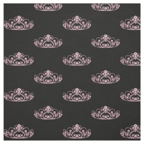 Princess Tiara Crown _ Pink Fabric