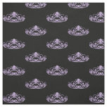 Princess Tiara Crown - Purple Fabric