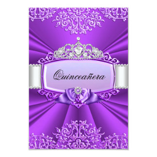 Quinceanera Purple Invitations 5