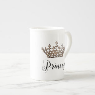"Princess" Tiara Design Bone China Mug