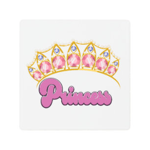 Princess Tiara logo Metal Print