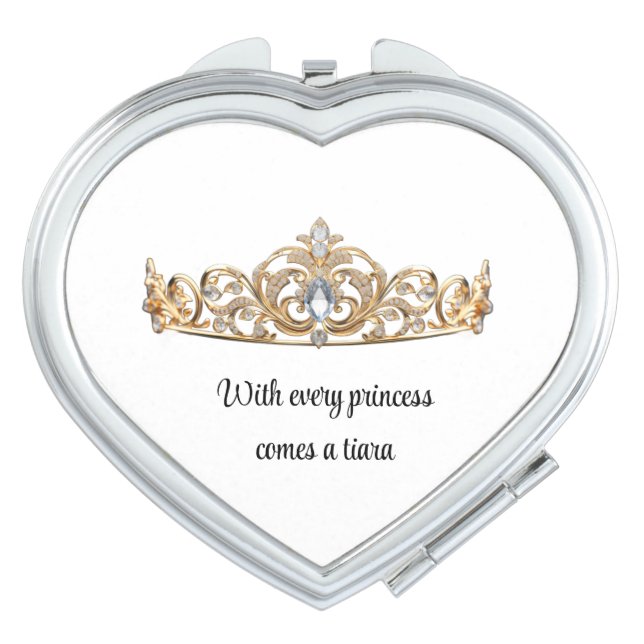 Princess Tiara Mirror Compact (Front)