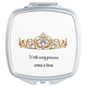 Princess Tiara Mirror Compact