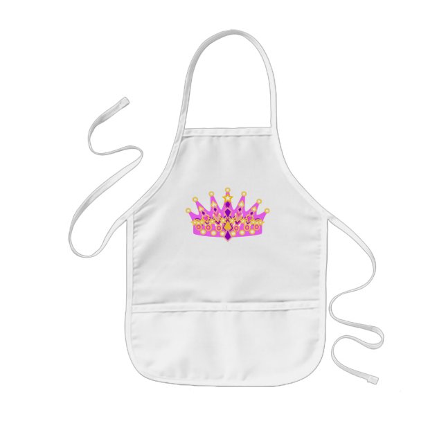 Princess Tiara Party Apron (Front)