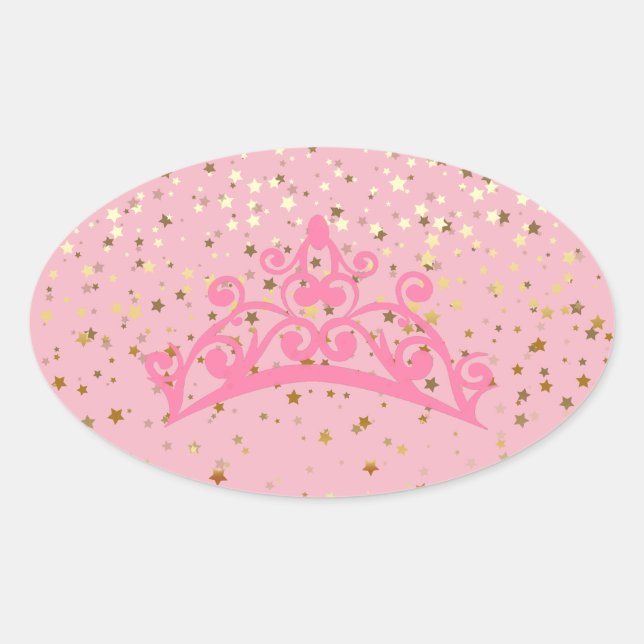 Princess Tiara & Stars Stickers (Front)