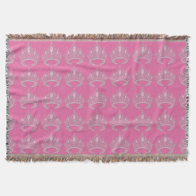 Princess Tiara Throw Blanket (Front)