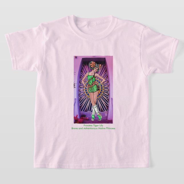 Princess Tiger Lily Brave & Adventurous  T-Shirt (Laydown)