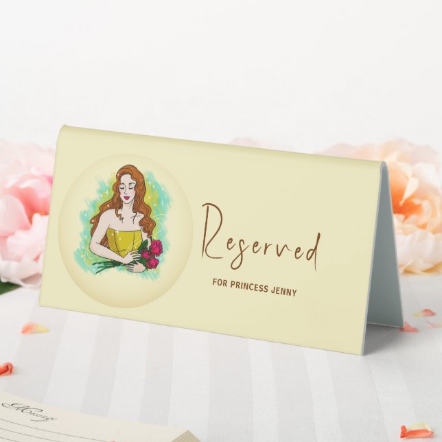 Princess To Queen Bridal Shower Table Tent (In SItu (Wedding))