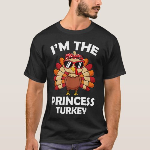 Princess Turkey Family Group Matching Thanksgiving T_Shirt