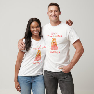 princess turning three parent birthday  t-shirt