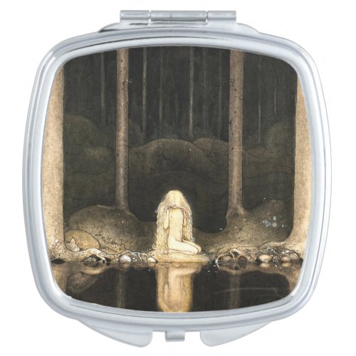 Princess Tuvstarr Swedish Folklore Heart Forest Compact Mirror