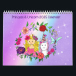 Princess & Unicorn 2025 Calendar Volume 4<br><div class="desc">Celebrate the year with your princess and unicorn friends with this colorful,  joyful,  and whimsical calendar. Give this as gift for the sweet princesses in your life.</div>