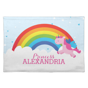 Princess Unicorn Cloth Placemat