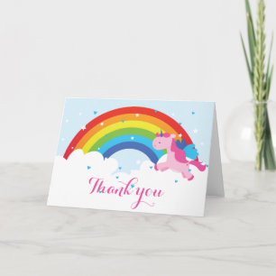 Princess Unicorn Letterpress Thank You Card
