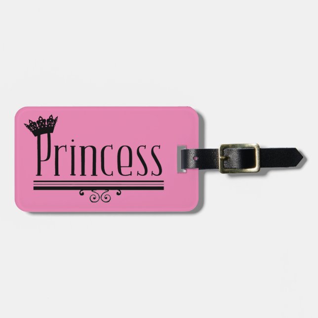 "PRINCESS" - Utterly Fabulous! Luggage Tag (Front Horizontal)