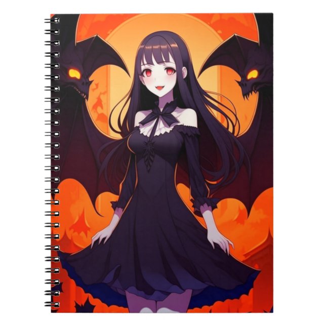 PRINCESS VAMPIRE OF BATS - GOTHIC NOTEBOOK (Front)