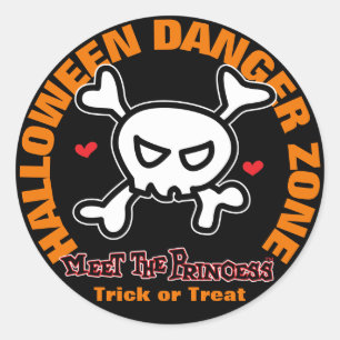 Princess Warning Classic Round Sticker